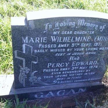 GAGAN Percy Edward -1974 &amp; Marie Wilhelmine -1971