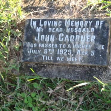 GARDNER John -1929