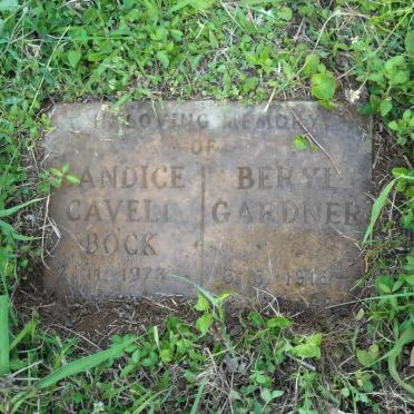 GARDNER Beryl 1916-1974 :: BOCK Candice Cavell -1973