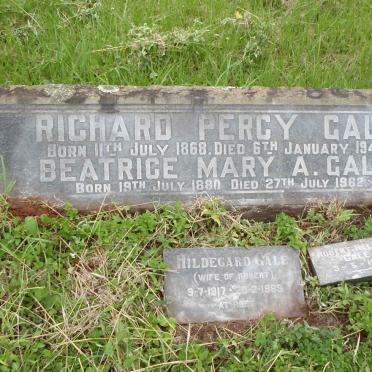 GALE Richard Percy 1868-1948 &amp; Beatrice Mary A. 1880-1962 :: GALE Robert Nelson -1983 &amp; Hildegard 1917-1989