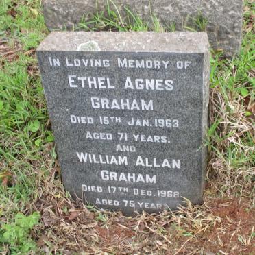 GRAHAM William Allan -1968 &amp; Ethel Agnes -1963