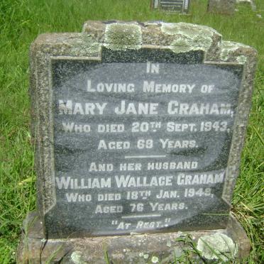 GRAHAM William Wallace -1949 &amp; Mary Jane -1943