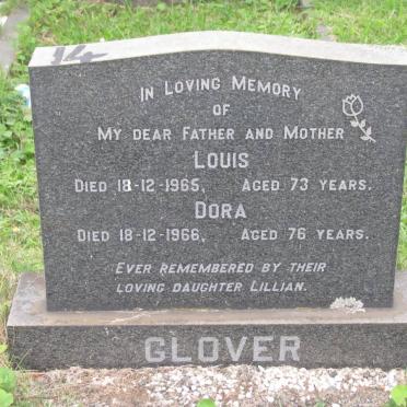 GLOVER Louis -1965 &amp; Dora -1966