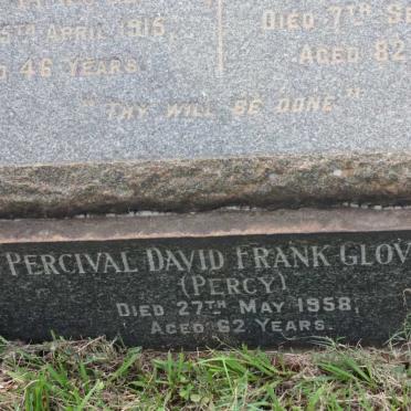 GLOVER William James -1915 &amp; Edith Annie -1953 :: GLOVER Percival David Frank -1958