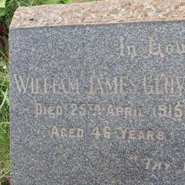 GLOVER William James -1915 &amp; Edith Annie -1953 :: GLOVER Percival David Frank -1958