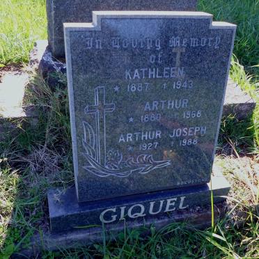 GIQUEL Arthur 1880-1968 :: GIQUEL Kathleen 1887-1943 :: GIQUEL Arthur Joseph 1927-1988