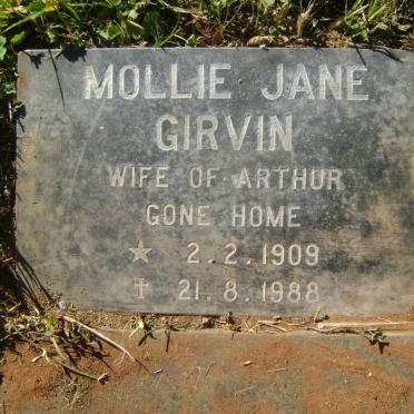 GIRVIN Arthur 1908-1982 &amp; Mollie Jane 1908-1988