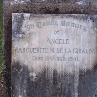 GIRAUDA Angele Marguerite M., de la -1941