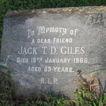 GILES Jack Thomas Daley -1966