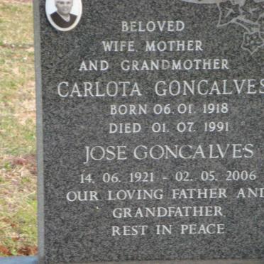 GONCALVES Jose 1921-2006 &amp; Carlota 1918-1991