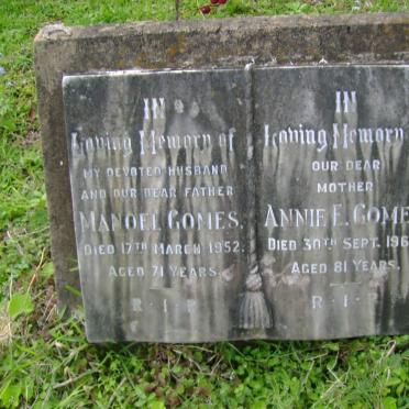 GOMES Manoel -1953 &amp; Annie E. -1968