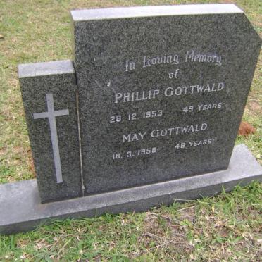 GOTTWALD Phillip -1953 &amp; May -1958