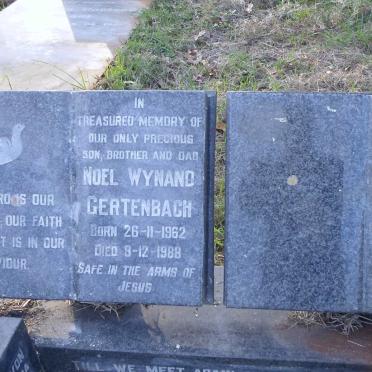 GERTENBACH Noel Wynand 1962-1988