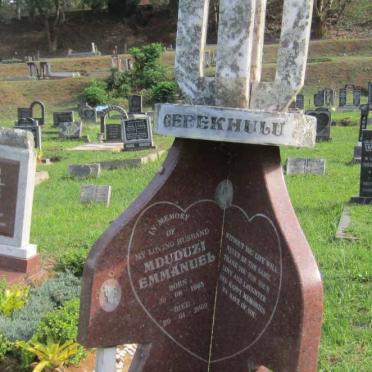 GEBEKHULU Mduduzi Emmanuel 1965-2002