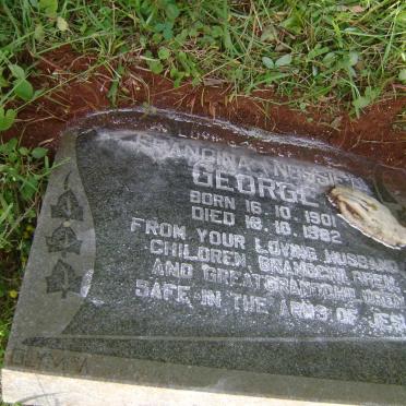 GEORGE Francina 1901-1982