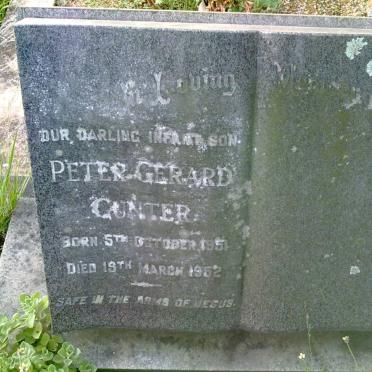 GUNTER Peter Gerard 1951-1952