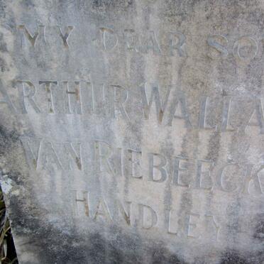 HANDLEY Arthur Wallace Van Riebeeck -1949