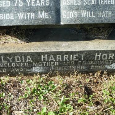 HORT Archibald -1964 &amp; Lydia Harriet -1980 :: BRYCE Errol John 1944-1966 