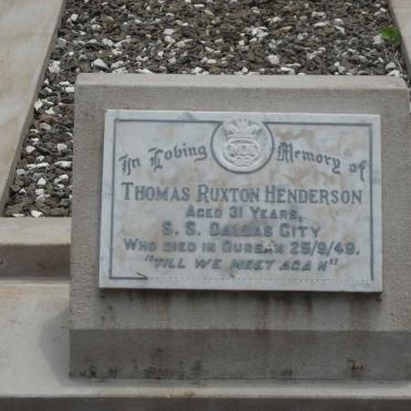 HENDERSON Thomas Ruxton -1949