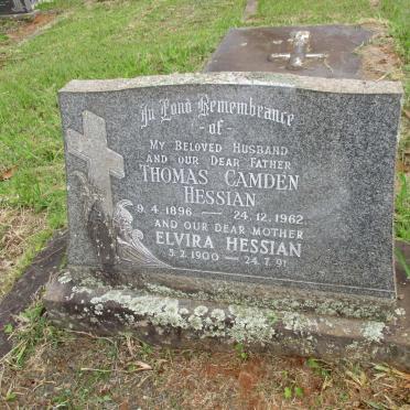 HESSIAN Thomas Camden 1896-1962 &amp; Elvira 1900-1991