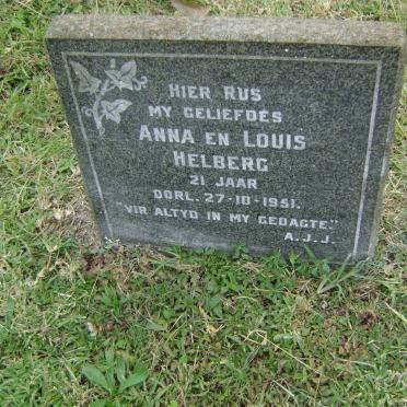 HELBERG Anna -1951 :: HELBERG Louis -1951