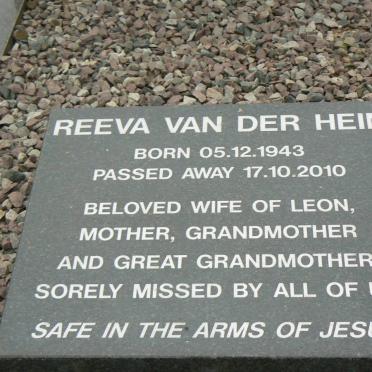 HEIM Reeva, van der 1943-2010