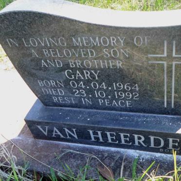 HEERDEN Gary, van 1964-1992