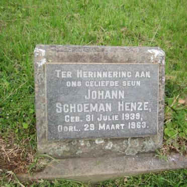 HENZE Johann Schoeman 1939-1963