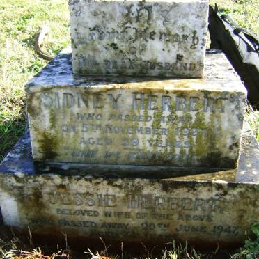 HERBERT Sidney -1927 &amp; Jessie -1947
