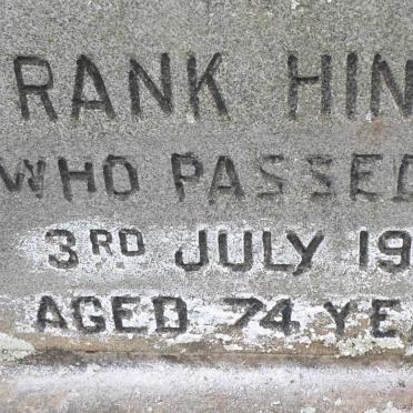 HINDLE Frank -1947 &amp; Emma -1943