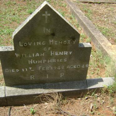 HUMPHRIES William Henry -1942