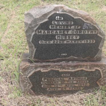 HUSSEY Percival Arthur -1942 &amp; Margaret Dorothy -1939