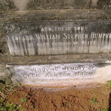 HUMPHRY Leonard William Stephen 1904-1961 :: BROMLEY Cecil Keaton 1904-1975