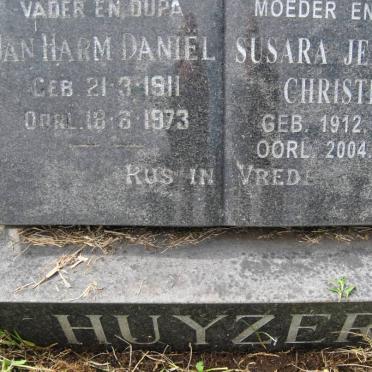 HUYZER Jan Harm Daniel 1911-1973 &amp; Susara Jeanetta Christina 1912-2004