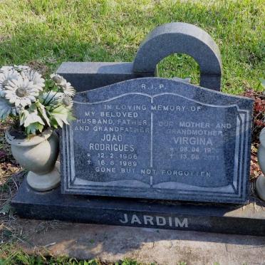 JARDIM Joao Rodrigues 1906-1989 &amp; Virgina 1920-2011