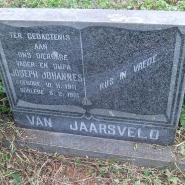 JAARSVELD Joseph Johannes, van 1911-1981