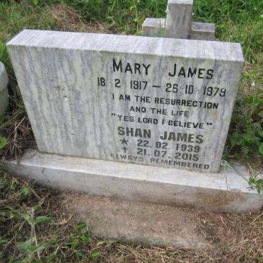 JAMES Shan 1939-2015 :: JAMES Mary 1917-1979