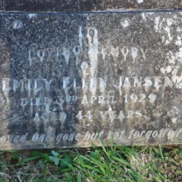 JANSEN Emily Ellen -1929
