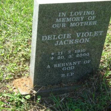 JACKSON Delcie Violet 1900-2000