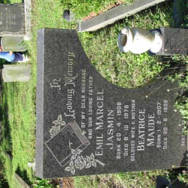 JASMIN Emil Marcel 1908-1978 &amp; Beatrice Maude 1907-1998