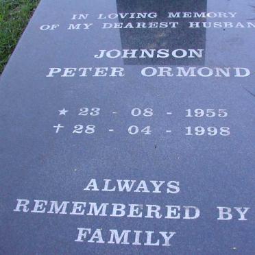 JOHNSON Clifford Louis 1921-1964 &amp; Audrey Frances 1924-1981 :: JOHNSON Peter Ormond 1955-1988