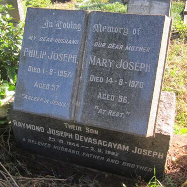 JOSEPH Philip -1957 &amp; Mary -1970