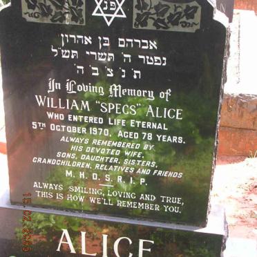 ALICE William -1970