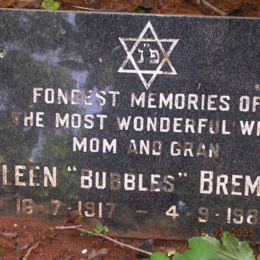 BREMNER Eileen 1917-1980