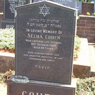 COHEN Selma -1969