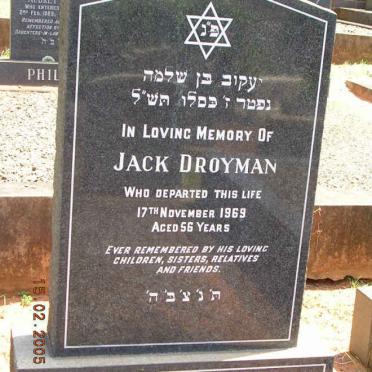 DROYMAN Jack -1969