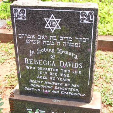 DAVIDS Rebecca -1958