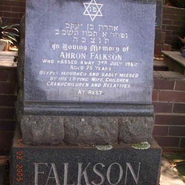 FALKSON Ahron -1962