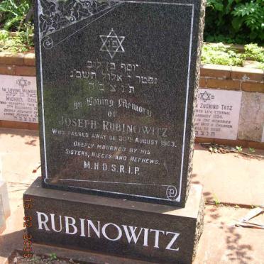 RUBINOWITZ Joseph -1963