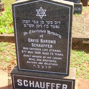 SCHAUFFER David Barond -1959
